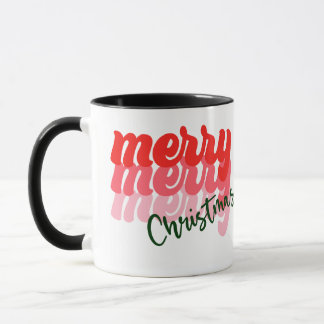 Caneca Merry Merry Merry Christmas Gift, Christmas Gift