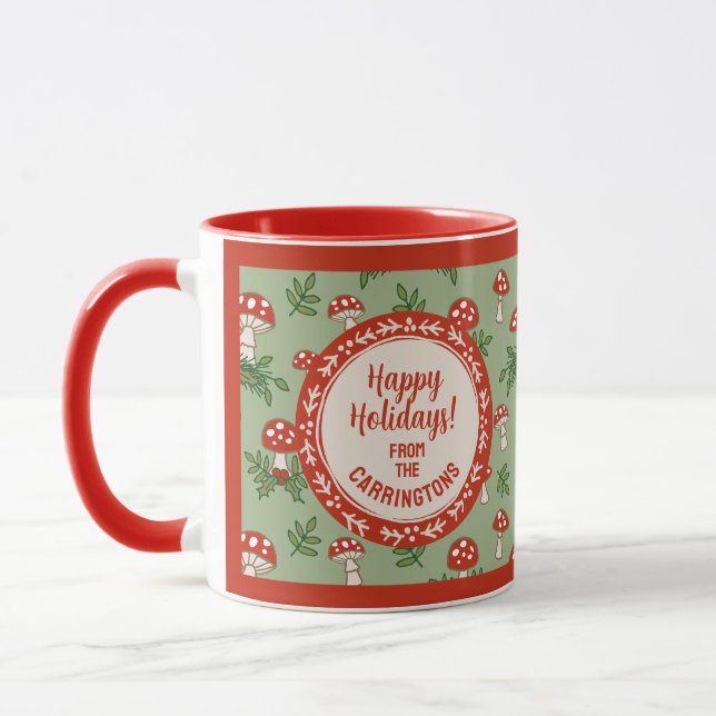 Caneca Merry Mushrooms Personalized (Esquerda)