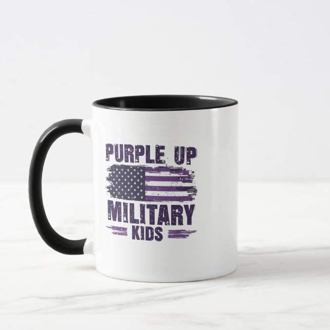 Caneca Mês de Awreness Militar Roxo (Esquerda)
