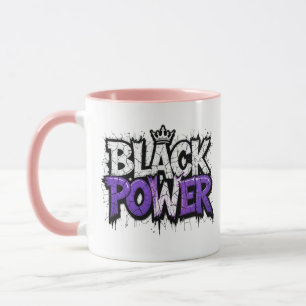 Caneca mês de histórico de energia negra