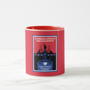 Caneca Mês do Caribe Patrimônio Americano