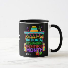 Caneca MÊS DO PATRIMÔNIO HISPÂNICO Colorido