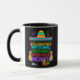 Caneca MÊS DO PATRIMÔNIO HISPÂNICO Colorido