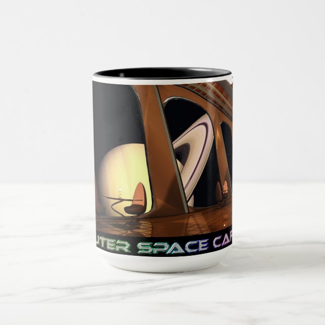 Caneca Mesa OuterSpaceCafe com uma Mug de Exibição (Centro)