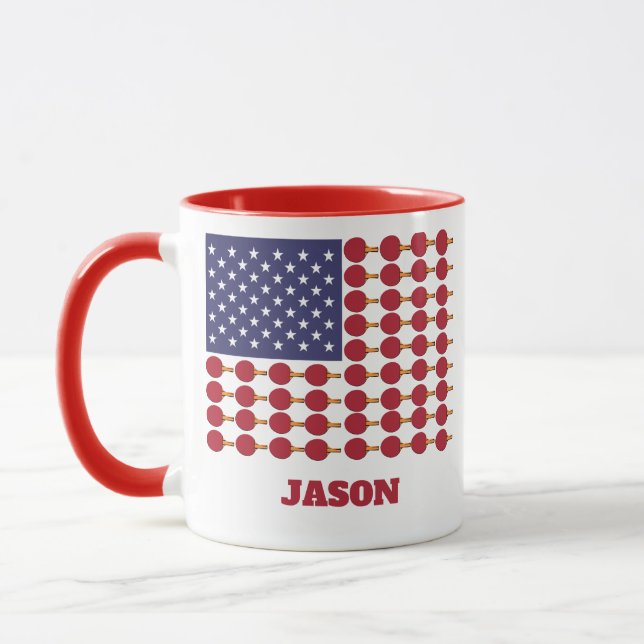 CANECA MESA TÊNIS USA FLAG (Esquerda)