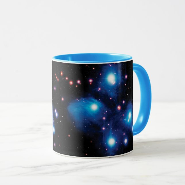 Caneca Messier 45 Pleiades Star Cluster, Foto Espacial NA (Frente Esquerda)