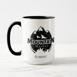 Caneca Mestre da montanha, personalizado para caminhantes