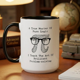 Caneca Mestre de Ensino de Lógica Resolução Brilhante de 