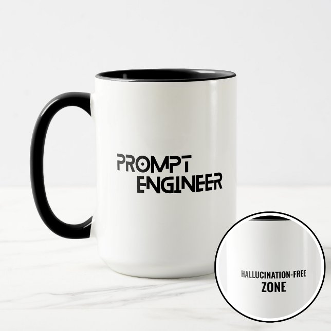 Caneca Mestre de Tecnologia de IA Prompt Engineer  (Criador carregado)