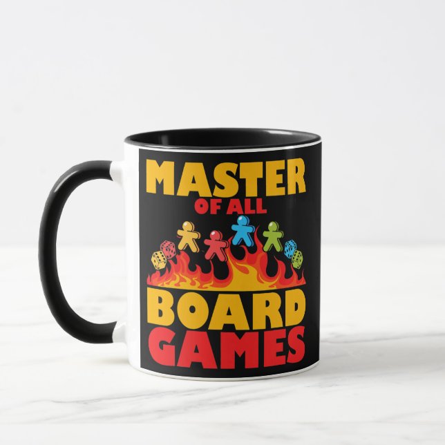 Caneca mestre de todos os jogos de conselho noite  (Esquerda)