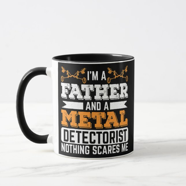 Caneca Metal Detectorist Dad Father Metal Detecting (Esquerda)
