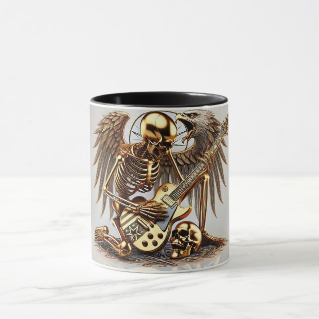 Caneca Metal Rockgitarrist mit Adler und Flügel (Centro)