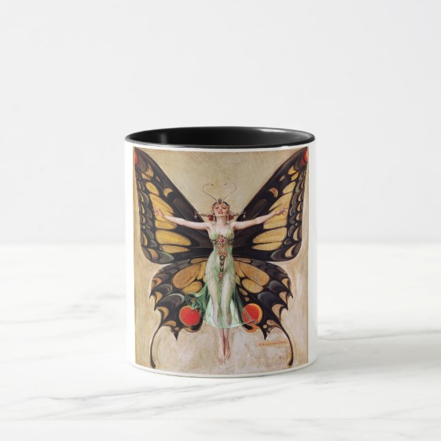 Caneca Metamorfose da Flapper para a Borboleta 1922 (Centro)
