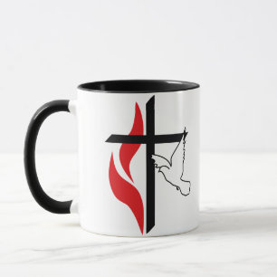 Caneca Metodista transversal e pomba