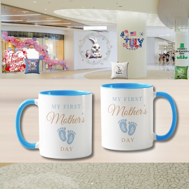 Caneca Meu 1º Dia das Mães "Jardim do Amor"  (Criador carregado)