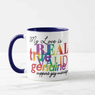 Caneca Meu Amor É Casamento gay De Apoio Real