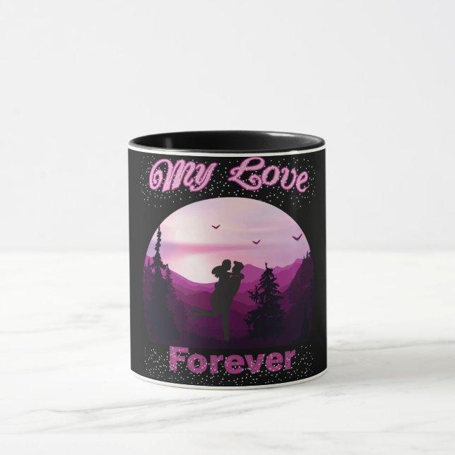 Caneca meu amor para sempre (Centro)