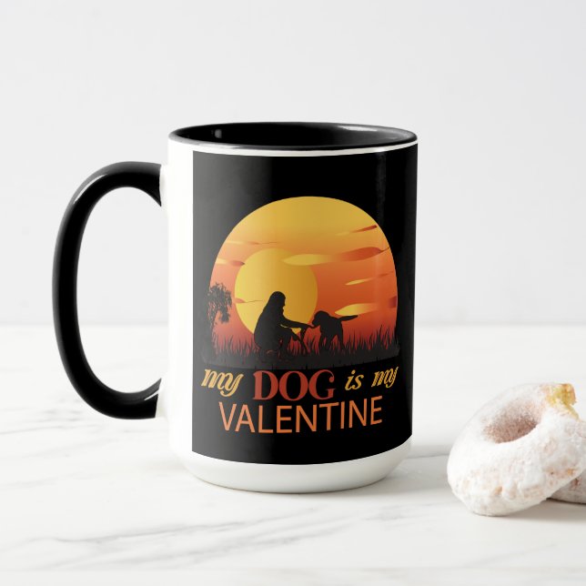Caneca Meu Cachorro É Meu Namorados (Com Donut)