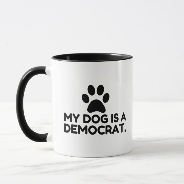 Caneca Meu Cachorro É Um Democrata (Esquerda)