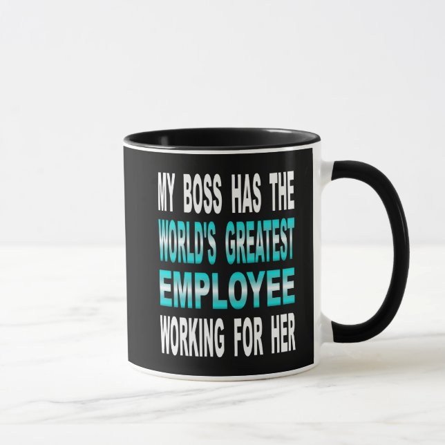 Caneca Meu chefe tem o grande empregado do mundo (Direita)