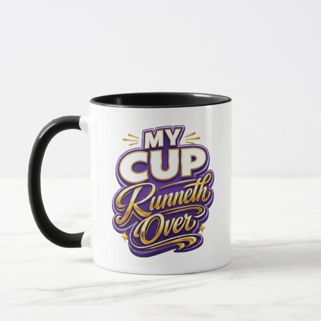 Caneca Meu Copo Transbordando - Cristão (Esquerda)