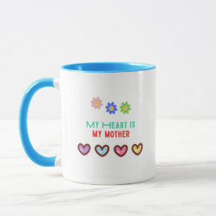 Caneca Meu Coração é Minha Mãe