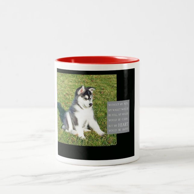 Caneca - meu coração estaria vazio sem meu cão (Centro)