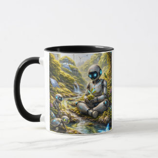 Caneca Meu Coração pela Natureza e Tecnologia