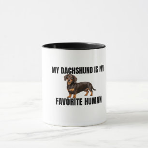 Caneca Meu Dachshund É Meu Humano Favorito