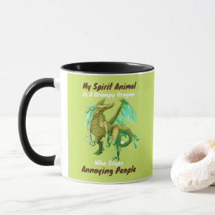 Caneca Meu Espírito Animal Engraçado Dragão