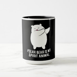 Caneca Meu Espírito Urso Polar De Urso Polar Bonito Ao Lo