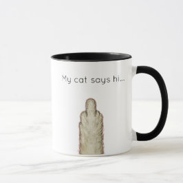Caneca Meu gato diz olá...