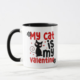 Caneca "Meu gato é meu Namorados"