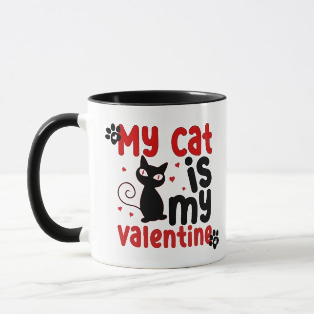 Caneca "Meu gato é meu Namorados" (Esquerda)