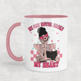 Caneca Meu Gato Nunca Quebrou Meu Coração