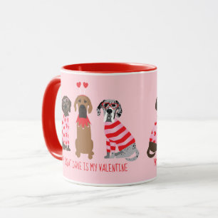 Caneca Meu Grande Dane É Meu Namorados