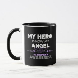 Caneca Meu Herói Agora É Meu Anjo - Alzheimer é Consciênc