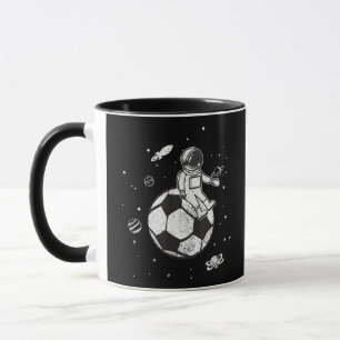 Caneca Meu Jogo Está Fora Deste Mundo! Soccer Spaceman
