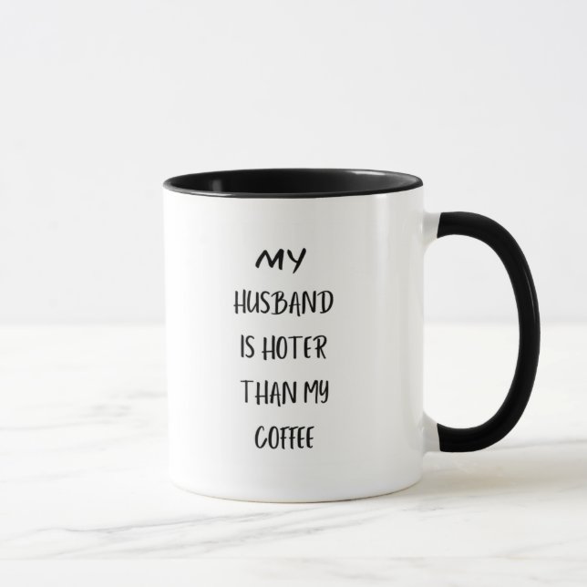 Caneca Meu marido é mais quente que meu café (Direita)