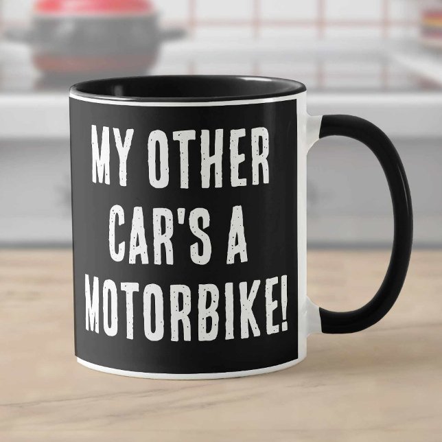 Caneca Meu outro carro é uma moto (Criador carregado)