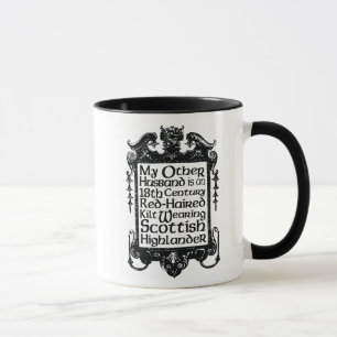 Caneca Meu outro marido - escocês