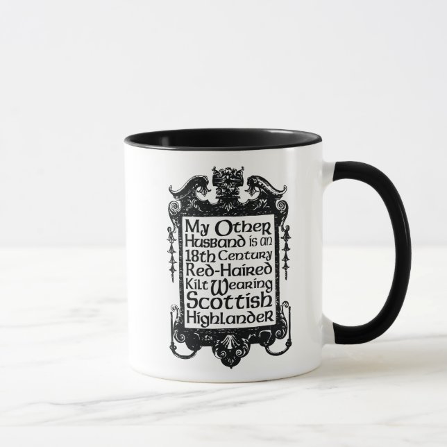 Caneca Meu outro marido - escocês (Direita)