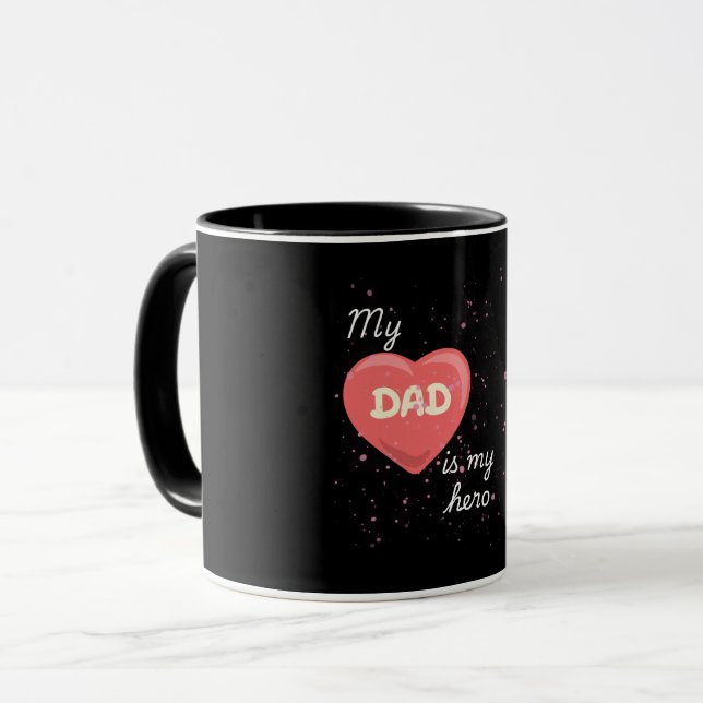 Caneca Meu PAI é meu herói (Frente Esquerda)