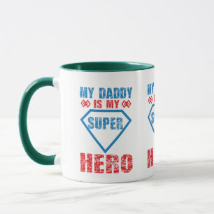 Caneca Meu Papai É Meu Super Herói Cofre Triplo Design