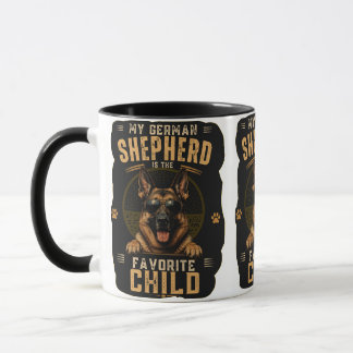 Caneca Meu Pastor Alemão é o Filho Favorito
