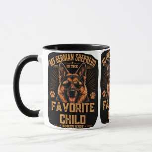 Caneca Meu Pastor Alemão É o Filho Favorito