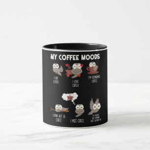Caneca Meu Presente De Café Moods Owt Owl Amava Café
