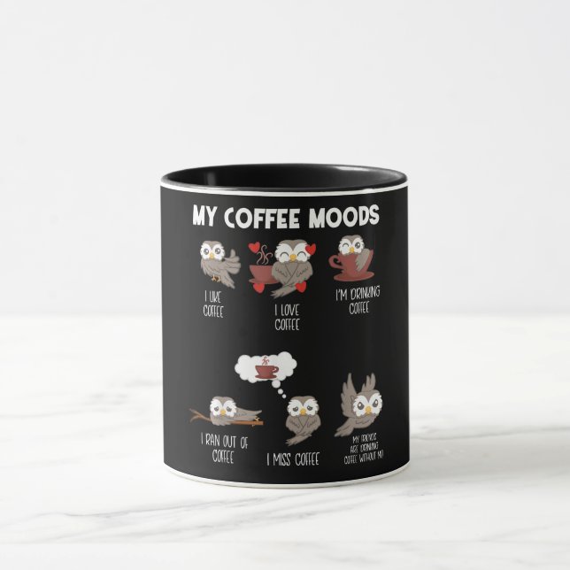 Caneca Meu Presente De Café Moods Owt Owl Amava Café (Centro)