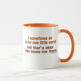 Caneca Meu próprio mundo pequeno
