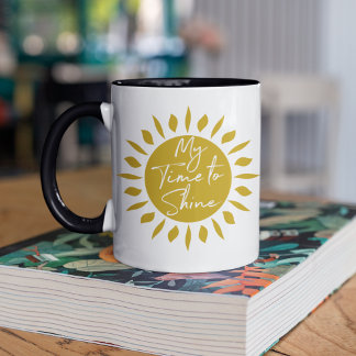 Caneca Meu Tempo Para Brilhar - Sol Impressão Mug